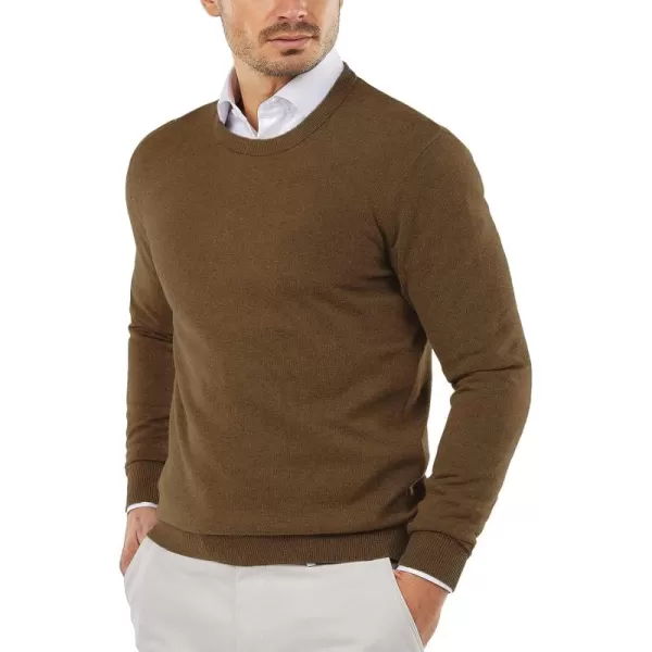 COOFANDY Men's Crew Neck Sweater Slim Fit Lightweight Sweatshirts Knitted Pullover for Casual Or Dressy Wear