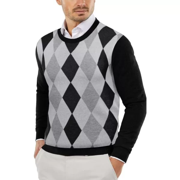 COOFANDY Men's Crew Neck Sweater Slim Fit Lightweight Sweatshirts Knitted Pullover for Casual Or Dressy Wear