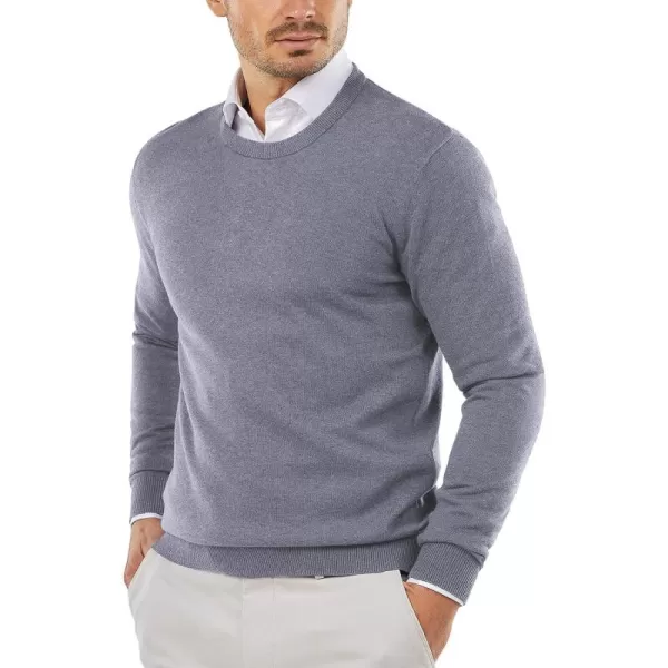 COOFANDY Men's Crew Neck Sweater Slim Fit Lightweight Sweatshirts Knitted Pullover for Casual Or Dressy Wear