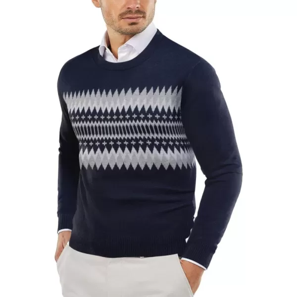 COOFANDY Men's Crew Neck Sweater Slim Fit Lightweight Sweatshirts Knitted Pullover for Casual Or Dressy Wear
