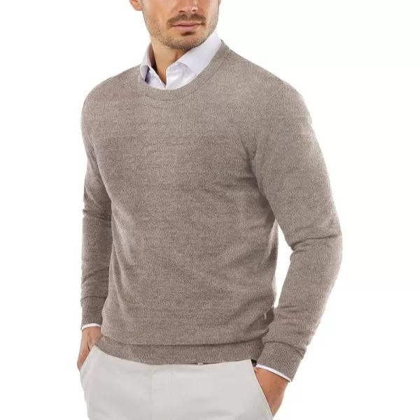 COOFANDY Men's Crew Neck Sweater Slim Fit Lightweight Sweatshirts Knitted Pullover for Casual Or Dressy Wear)