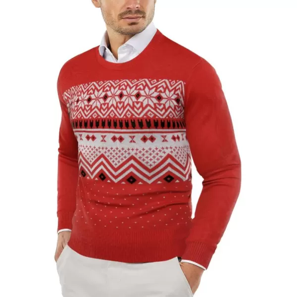 COOFANDY Men's Crew Neck Sweater Slim Fit Lightweight Sweatshirts Knitted Pullover for Casual Or Dressy Wear