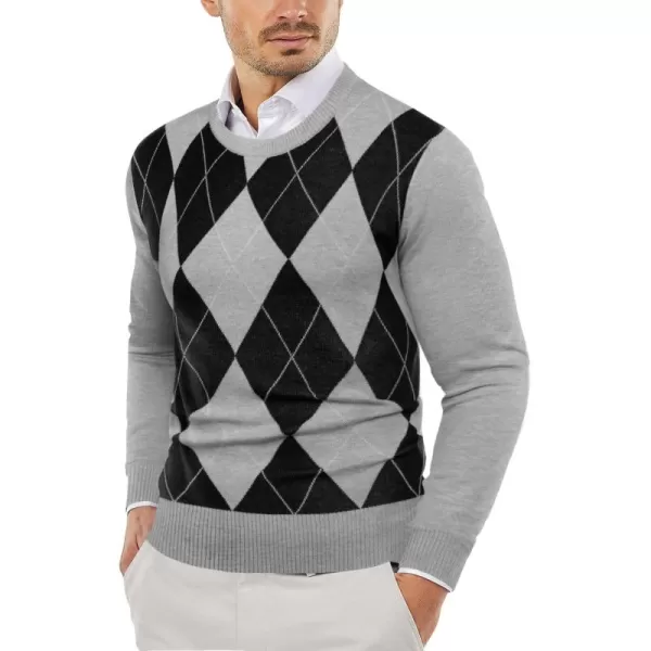 COOFANDY Men's Crew Neck Sweater Slim Fit Lightweight Sweatshirts Knitted Pullover for Casual Or Dressy Wear