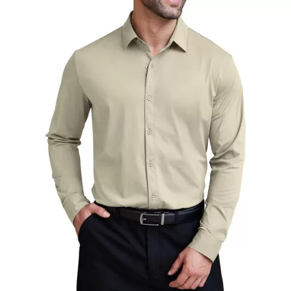 COOFANDY Mens Dress Shirts Long Sleeve Wrinkle Free Shirts Regular Fit Button Down Business Formal Shirts
