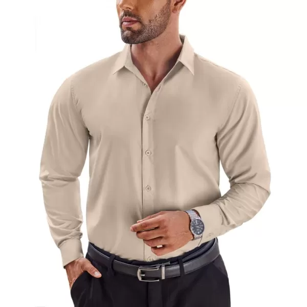 COOFANDY Men's Dress Shirts Wrinkle Free Long Sleeve Button Up Shirts Formal Business Shirt
