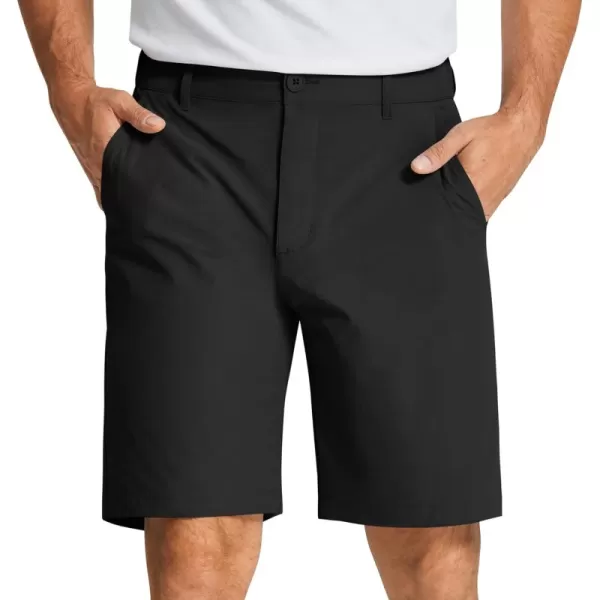 COOFANDY Mens Golf Shorts Stretch Quick Dry Casual Dress Shorts with Pockets