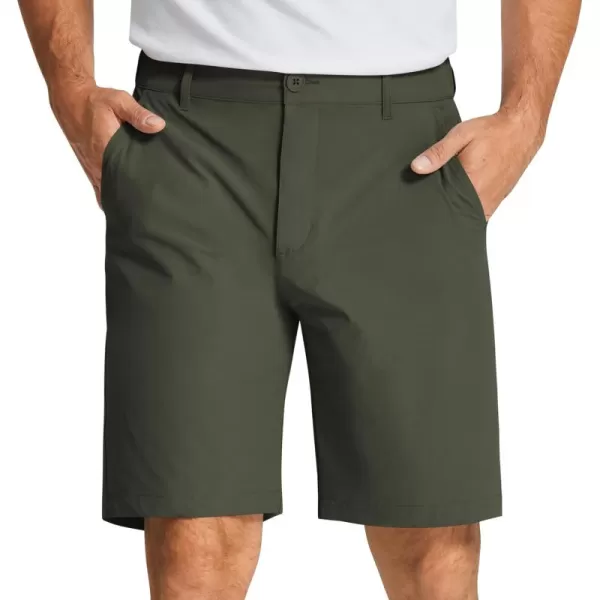 COOFANDY Mens Golf Shorts Stretch Quick Dry Casual Dress Shorts with Pockets