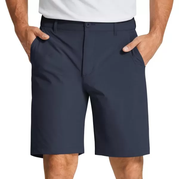 COOFANDY Mens Golf Shorts Stretch Quick Dry Casual Dress Shorts with Pockets