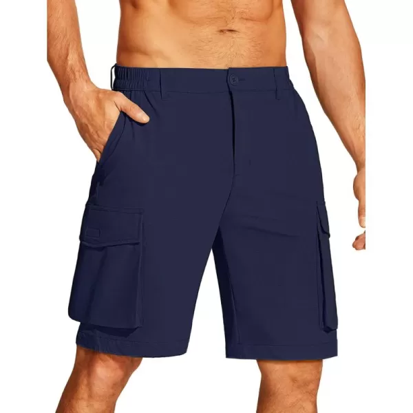 COOFANDY Mens Hiking Cargo Shorts 9'' Quick Dry Work Shorts Casual Summer Shorts Lightweight Bermuda Shorts with Pockets
