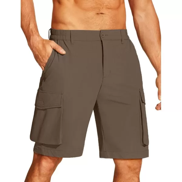 COOFANDY Mens Hiking Cargo Shorts 9'' Quick Dry Work Shorts Casual Summer Shorts Lightweight Bermuda Shorts with Pockets