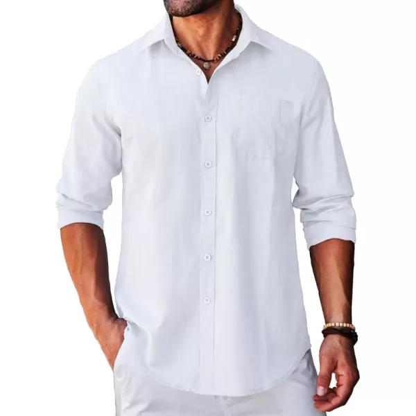 COOFANDY Men's Long Sleeve Button Down Shirt Casual Regular-Fit Oxford Dress Shirts