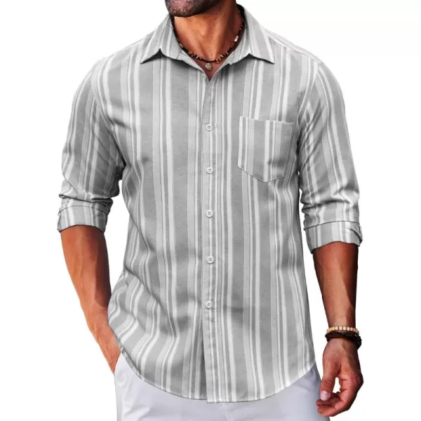 COOFANDY Men's Long Sleeve Button Down Shirt Casual Regular-Fit Oxford Dress Shirts