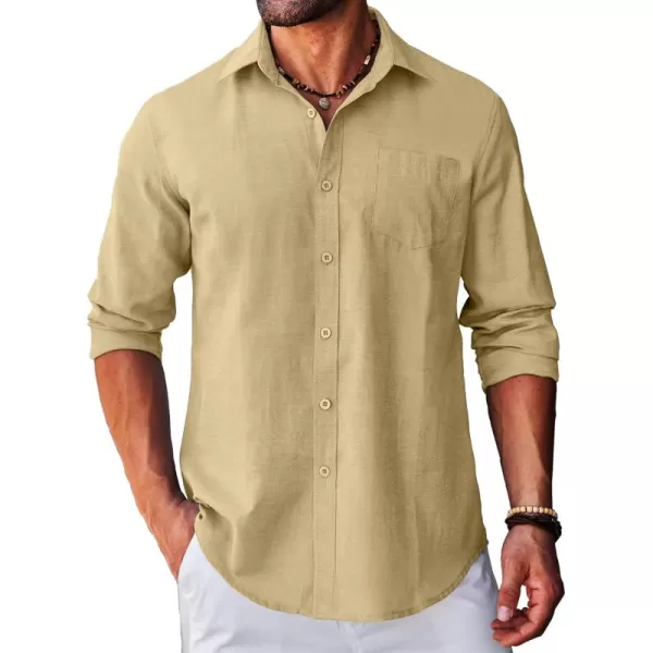 COOFANDY Men's Long Sleeve Button Down Shirt Casual Regular-Fit Oxford Dress Shirts