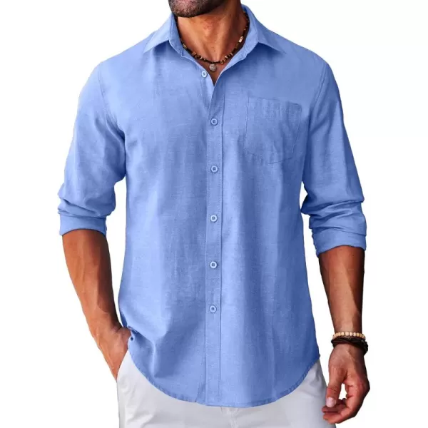 COOFANDY Men's Long Sleeve Button Down Shirt Casual Regular-Fit Oxford Dress Shirts