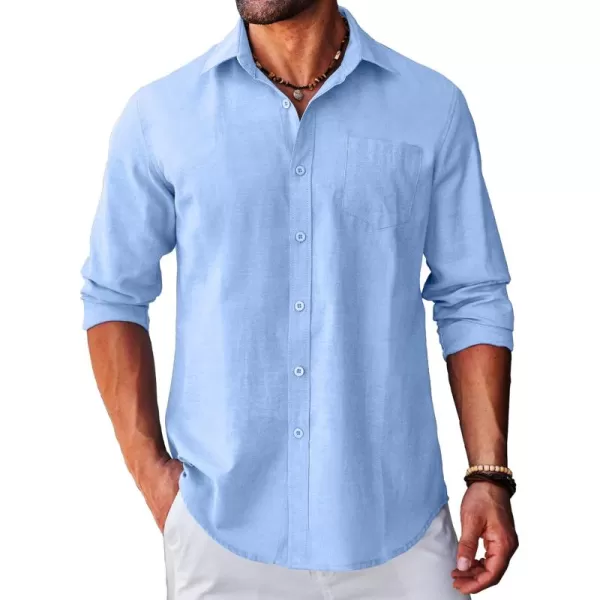COOFANDY Men's Long Sleeve Button Down Shirt Casual Regular-Fit Oxford Dress Shirts