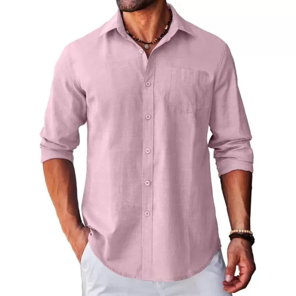 COOFANDY Men's Long Sleeve Button Down Shirt Casual Regular-Fit Oxford Dress Shirts