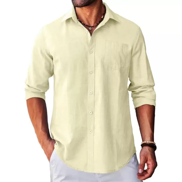 COOFANDY Men's Long Sleeve Button Down Shirt Casual Regular-Fit Oxford Dress Shirts