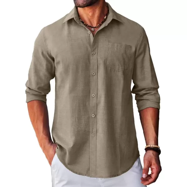 COOFANDY Men's Long Sleeve Button Down Shirt Casual Regular-Fit Oxford Dress Shirts