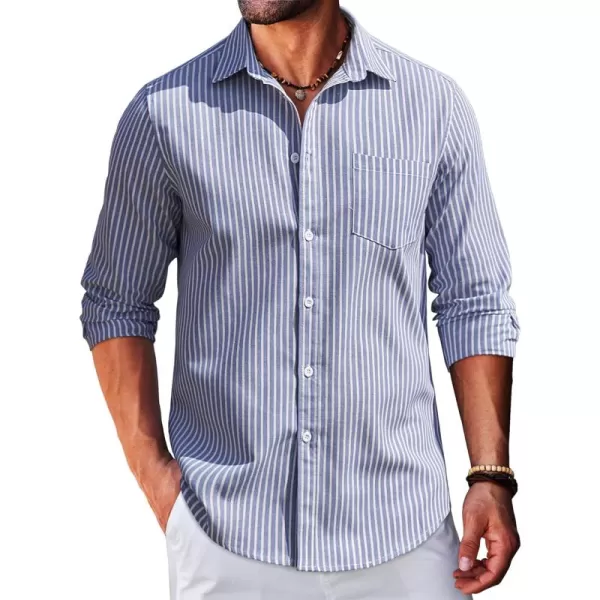 COOFANDY Men's Long Sleeve Button Down Shirt Casual Regular-Fit Oxford Dress Shirts