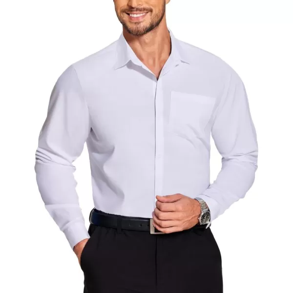 COOFANDY Men's Long Sleeve Muscle Fit Dress Shirts Wrinkle-Free Button Down Business Casual Shirts