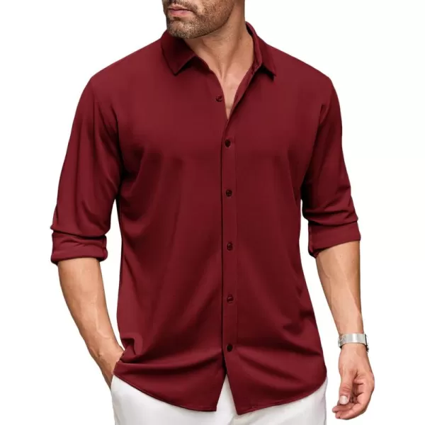 COOFANDY Men's Long Sleeve Wrinkle Free Shirt Button Down Casual Dress Shirts