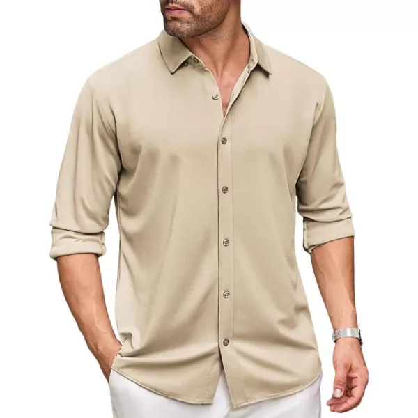 COOFANDY Men's Long Sleeve Wrinkle Free Shirt Button Down Casual Dress Shirts