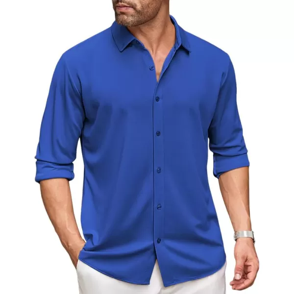 COOFANDY Men's Long Sleeve Wrinkle Free Shirt Button Down Casual Dress Shirts