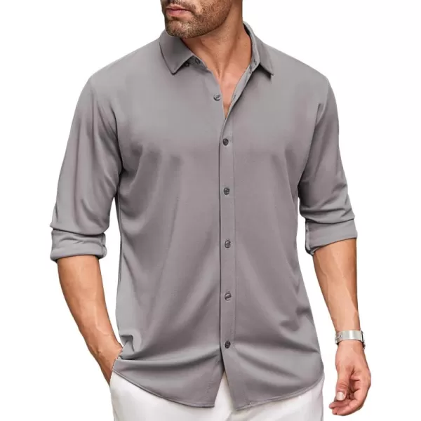 COOFANDY Men's Long Sleeve Wrinkle Free Shirt Button Down Casual Dress Shirts