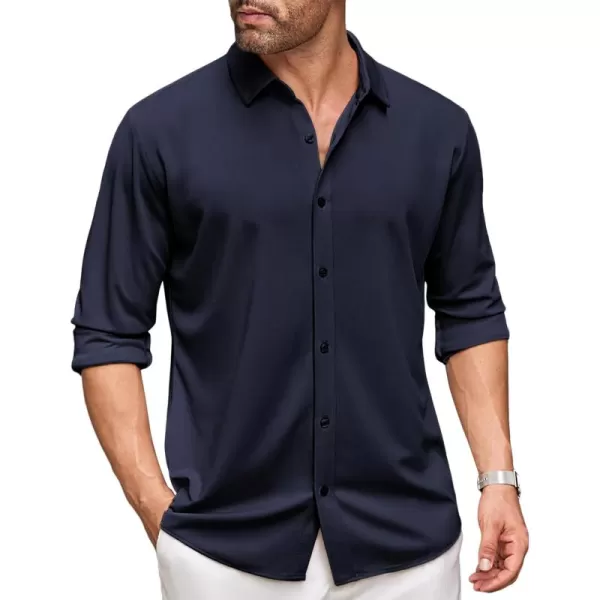 COOFANDY Men's Long Sleeve Wrinkle Free Shirt Button Down Casual Dress Shirts