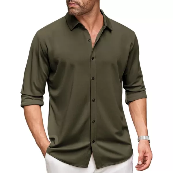 COOFANDY Men's Long Sleeve Wrinkle Free Shirt Button Down Casual Dress Shirts