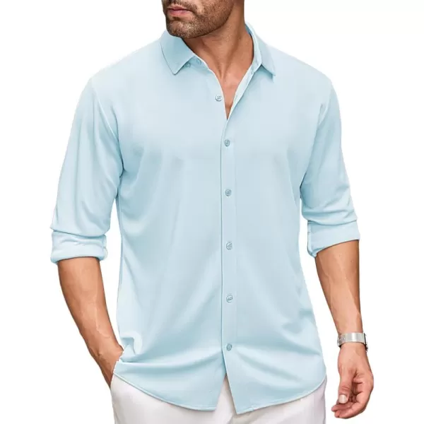 COOFANDY Men's Long Sleeve Wrinkle Free Shirt Button Down Casual Dress Shirts