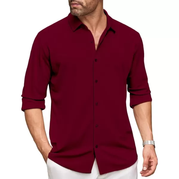 COOFANDY Men's Long Sleeve Wrinkle Free Shirt Button Down Casual Dress Shirts