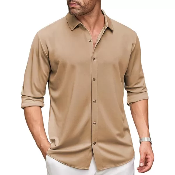 COOFANDY Men's Long Sleeve Wrinkle Free Shirt Button Down Casual Dress Shirts