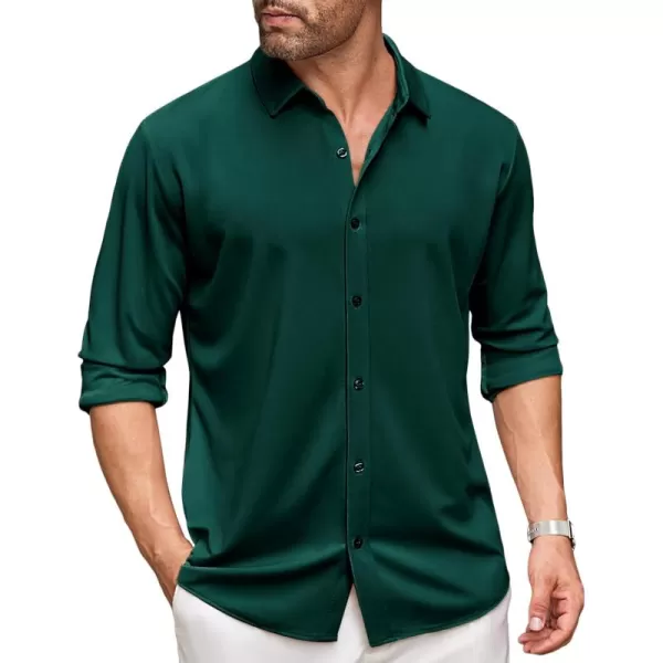 COOFANDY Men's Long Sleeve Wrinkle Free Shirt Button Down Casual Dress Shirts