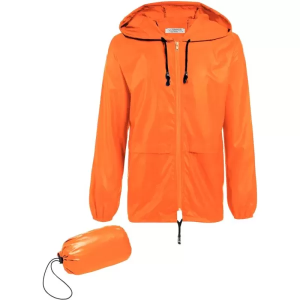 COOFANDY Mens Packable Rain Jacket Lightweight Waterproof Raincoat with Hood Outdoor Rain Gear Travel Hiking Cycling