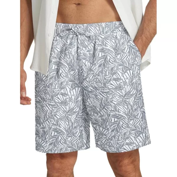 COOFANDY Men's Summer Beach Hawaii Shorts Lightweight Elastic Waist Drawstring Casual Shorts