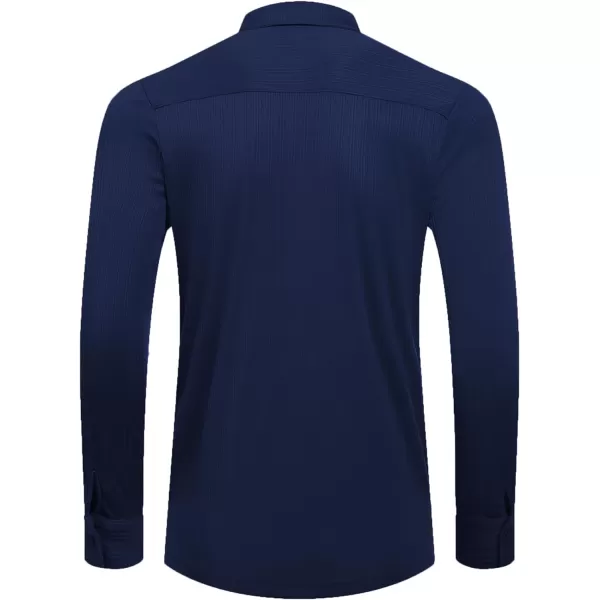 COOFANDY Athletic Fit Dress Shirts for Men Ribbed Knit Textured Button Down Shirts