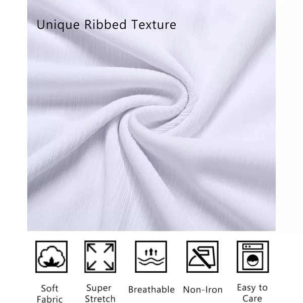 COOFANDY Athletic Fit Dress Shirts for Men Ribbed Knit Textured Button Down Shirts