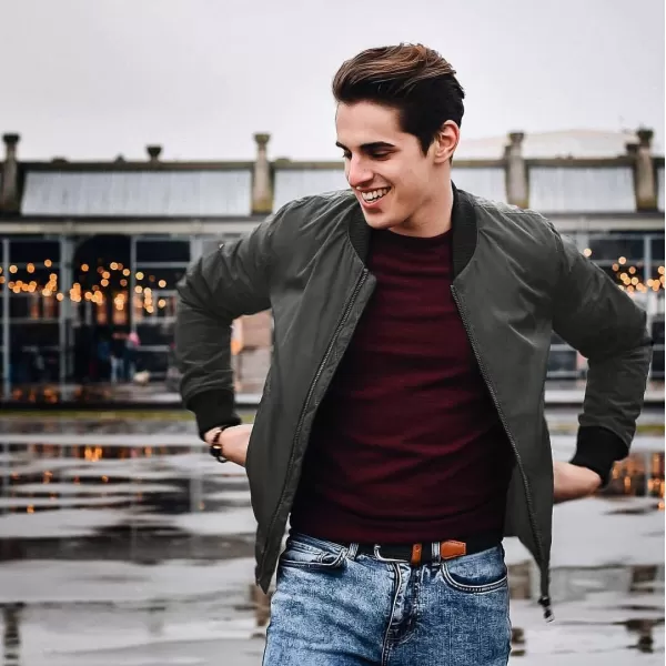 COOFANDY Men Bomber Jackets Lightweight Windbreaker Jacket Casual Softshell Flight Fashion Winter Fall Coat with Pocket