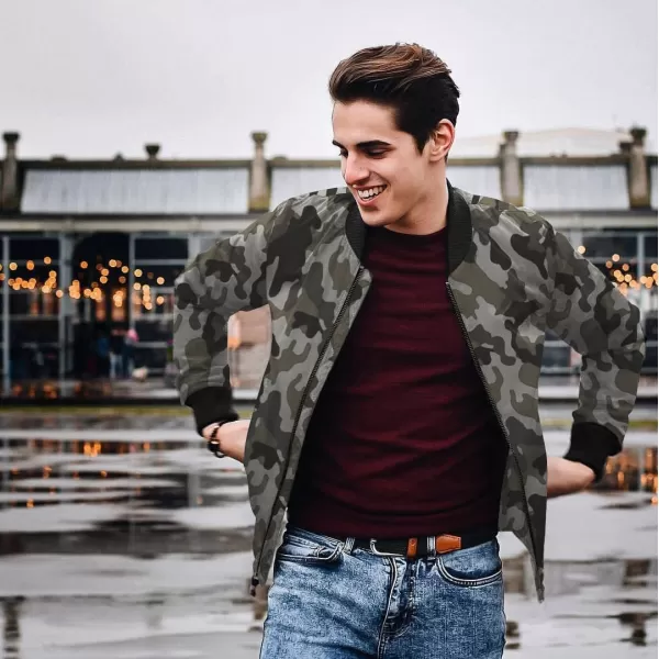 COOFANDY Men Bomber Jackets Lightweight Windbreaker Jacket Casual Softshell Flight Fashion Winter Fall Coat with Pocket