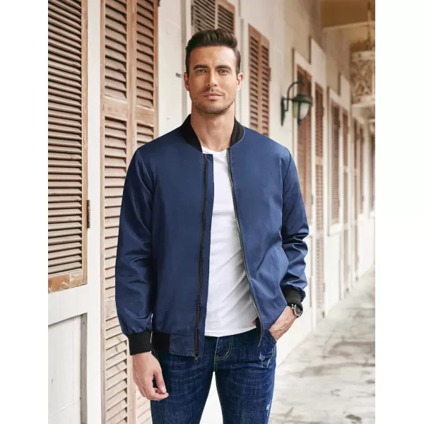 COOFANDY Men Bomber Jackets Lightweight Windbreaker Jacket Casual Softshell Flight Fashion Winter Fall Coat with Pocket