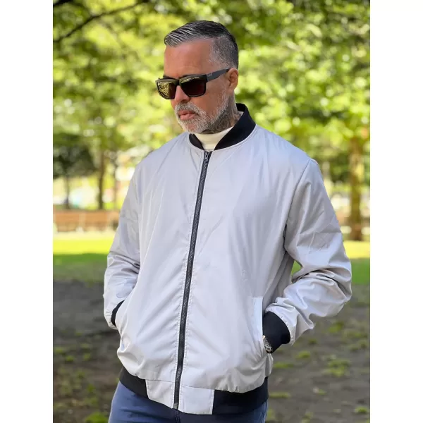 COOFANDY Men Bomber Jackets Lightweight Windbreaker Jacket Casual Softshell Flight Fashion Winter Fall Coat with Pocket