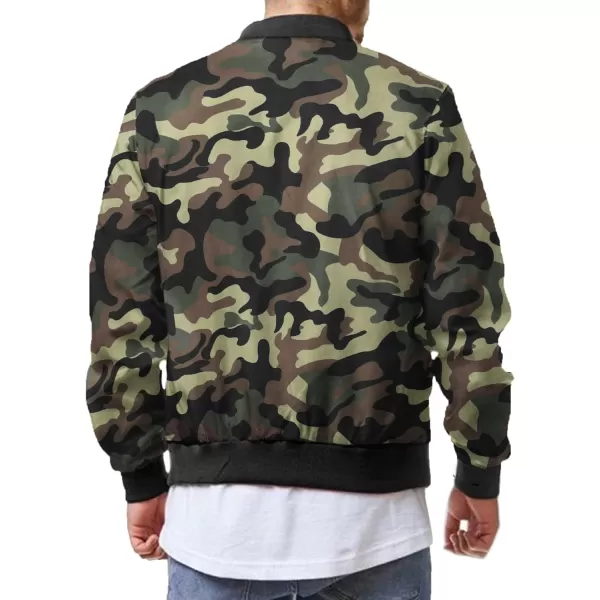 COOFANDY Men Bomber Jackets Lightweight Windbreaker Jacket Casual Softshell Flight Fashion Winter Fall Coat with Pocket