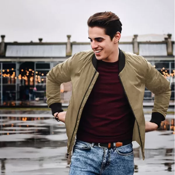 COOFANDY Men Bomber Jackets Lightweight Windbreaker Jacket Casual Softshell Flight Fashion Winter Fall Coat with Pocket