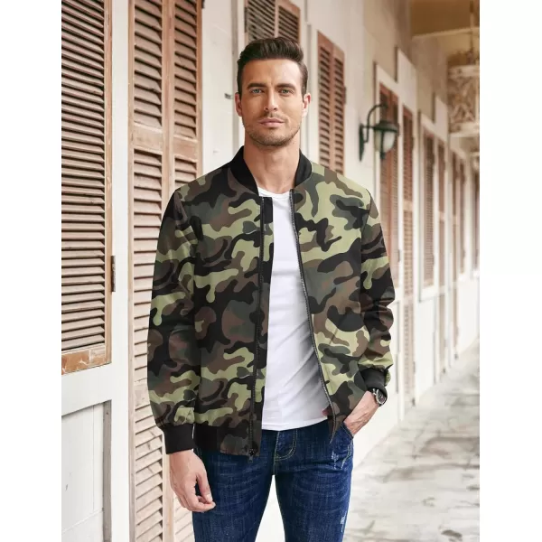 COOFANDY Men Bomber Jackets Lightweight Windbreaker Jacket Casual Softshell Flight Fashion Winter Fall Coat with Pocket