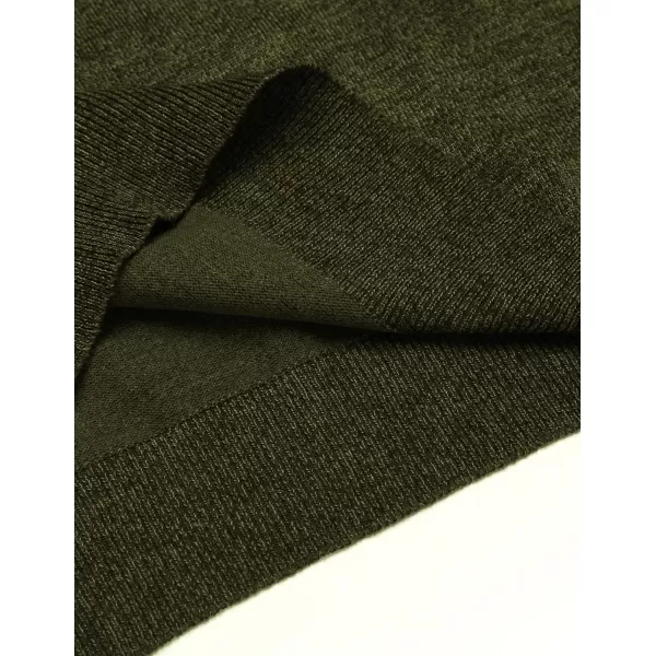 COOFANDY Men Casual V Neck Sweater Ribbed Knit Slim Fit Long Sleeve Pullover Top