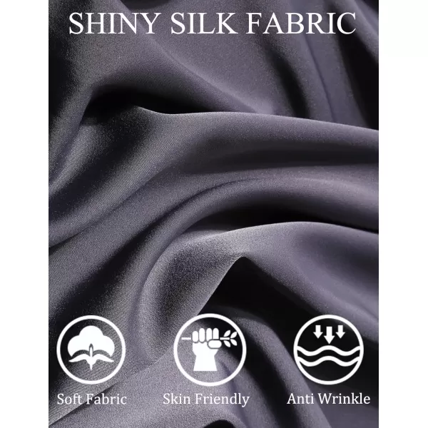 COOFANDY Men Luxury Silk Shirt Long Sleeve Satin Dress Shirt Shiny Button Down Prom Wedding Party Shirt