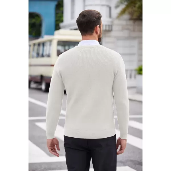 COOFANDY Men V Neck Dress Sweater Knit Long Sleeve Casual Slim Fit Pullover Sweater