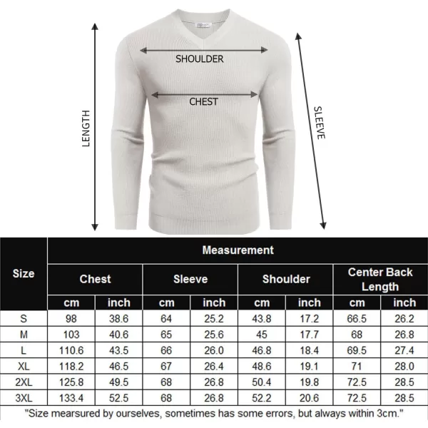 COOFANDY Men V Neck Dress Sweater Knit Long Sleeve Casual Slim Fit Pullover Sweater