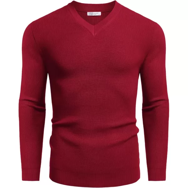 COOFANDY Men V Neck Dress Sweater Knit Long Sleeve Casual Slim Fit Pullover Sweater